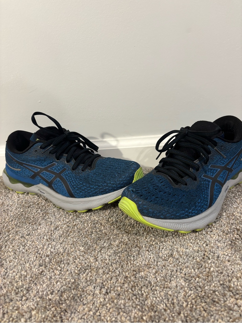 ASICS GEL-Nimbus 24 Men’s Running Shoes Lace-Up Low Top Blue/Black